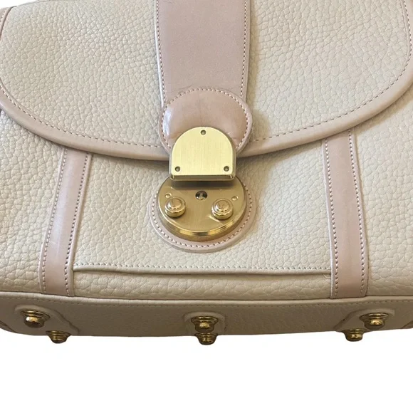 RARE Vintage Dooney & Bourke Leather Lockhart Crossbody Purse | Tan |Made in USA - Picture 16 of 16